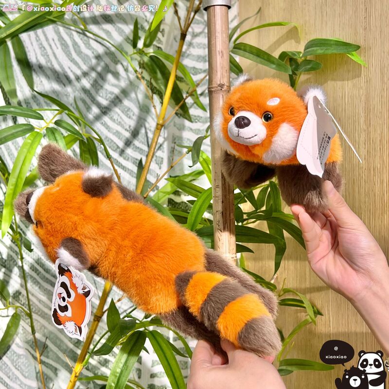 Trendy Red Panda Snap Ring Cute Raccoon Panda Plush Toy Adorable Snap Ring Toy Children's Gift