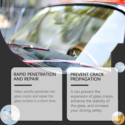 Auto glass repair liquid Care Solution, Car Glass