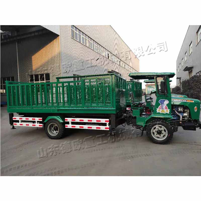 盘拖畜牧升降运输车 养殖场家畜装卸车 柴油液压式货物运输设备