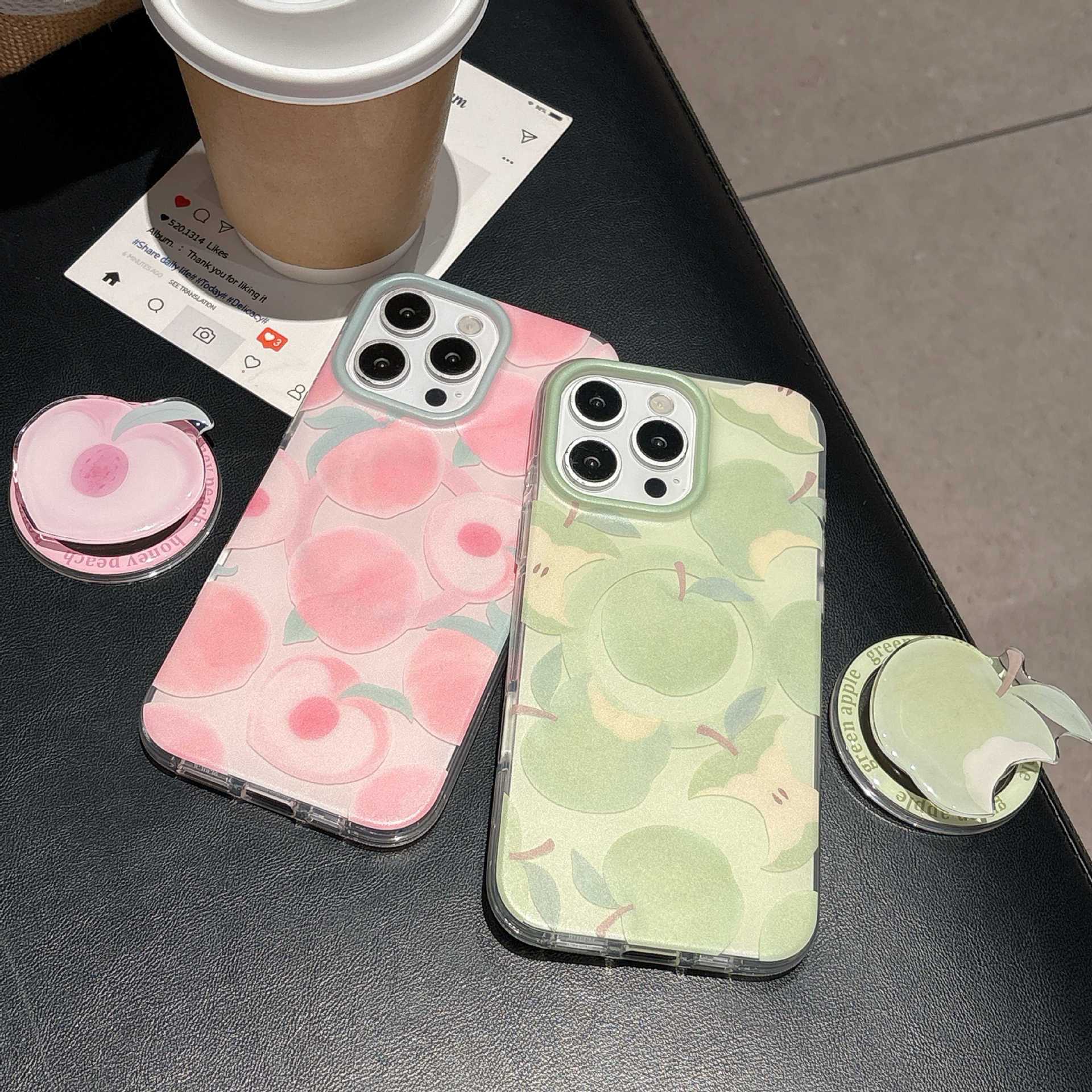 Verano fruta fresca apple 15ProMax funda para teléfono móvil 16Pro atracción magnética 14/13 nuevo 16PM hembra 15