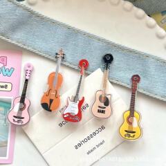 国境を越えたアクリル新アニメ電音ギター冷蔵庫に復古楽器冷蔵庫磁石を貼り、早教磁気貼り