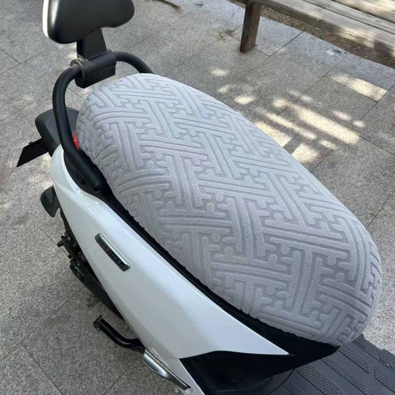 新しい弾性抗火傷電気自動車シートクッションカバーバッテリー車オートバイユニバーサル日焼け止めオールシーズン滑り止め|undefined