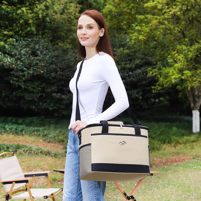 Nueva bolsa de picnic de camping, bolsa de aislamiento, equipaje refrigerado para automóvil, lonchera portátil, bolsa de almacenamiento, bolsa de conservación de alimentos de comercio exterior
