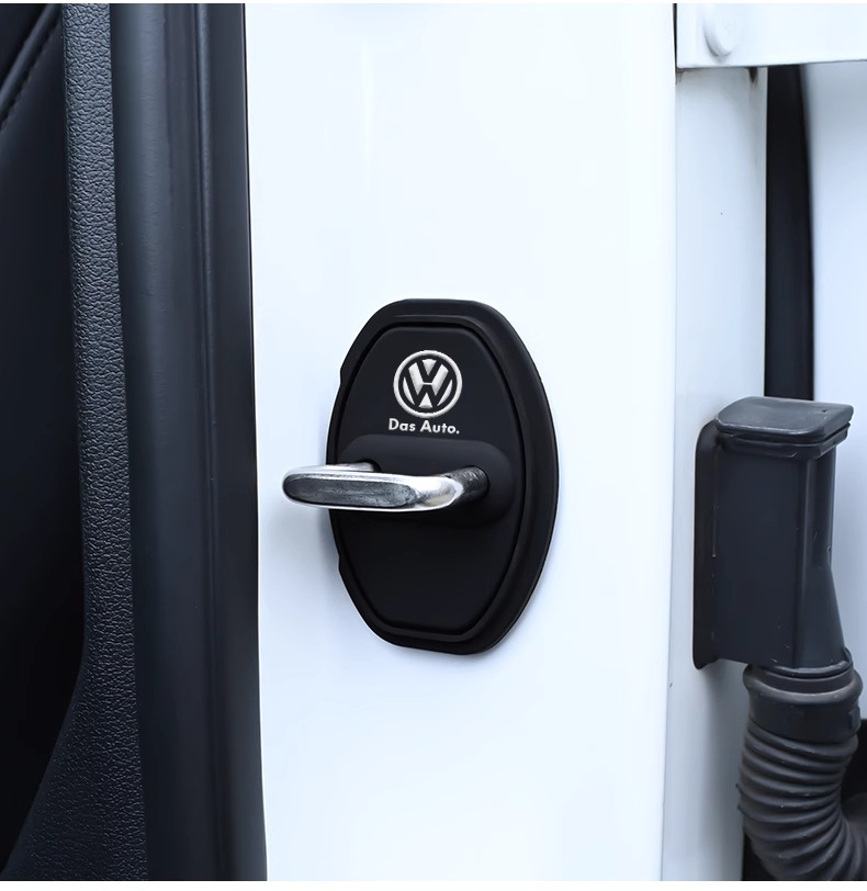 Car Door Lock Buckle Protective Cover, Door Shock-Absorbing Buffer Gasket, Door Lock Protective Cover, Special Car Door Closing Anti-Collision Sticker