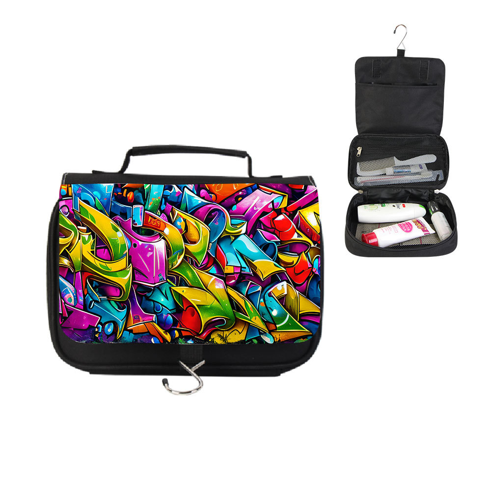 조인트 그래피티 프린트 비즈니스 세면도구 가방