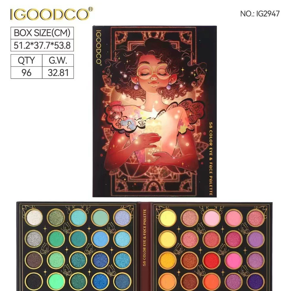 【IGOODCO】Брендовая фабрика 13064664661-58 палитра теней для век косметика матовый макияж