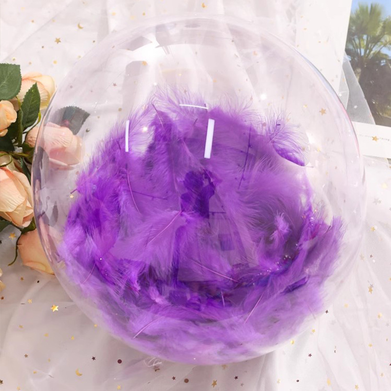 Red rojo iluminante pluma bobobo bola estand día de San Valentín mano con lámpara de globo material paquete de cumpleaños props