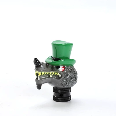 Cab and accessories, Gear Handle - 803-wolf-head-green