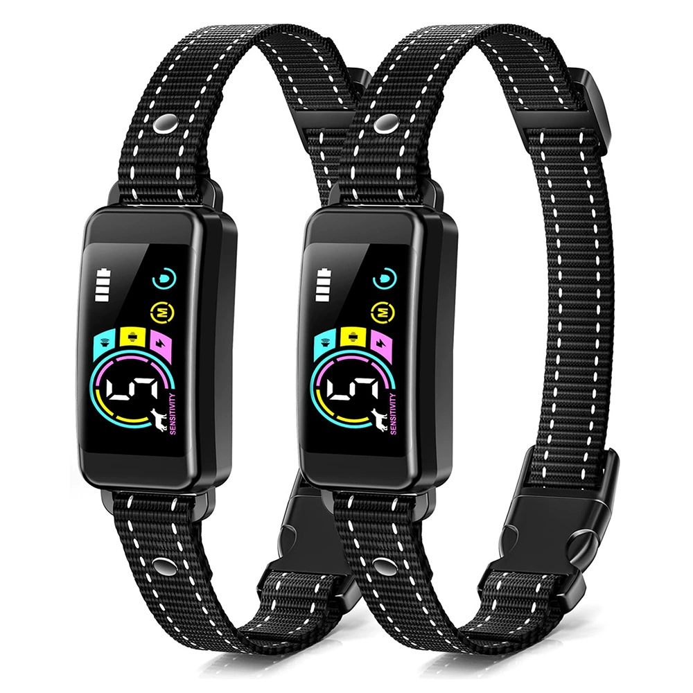 Amazon взрывается 2024 новый интеллектуальный цветной экран автоматический ошейник для лая трансграничный специально для собак