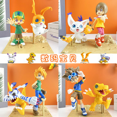 デジモンアニメモデルフィギュア八神太一亜古獣加布獣デスクトップ人形装飾置物