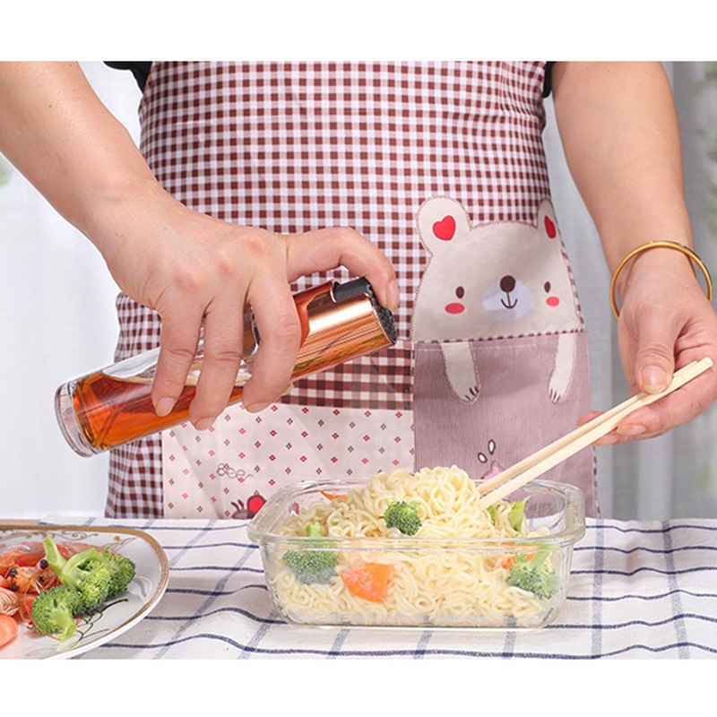 新款不鏽鋼燒烤噴瓶 按壓式油瓶玻璃油壺燒烤噴油壺橄欖油噴油瓶