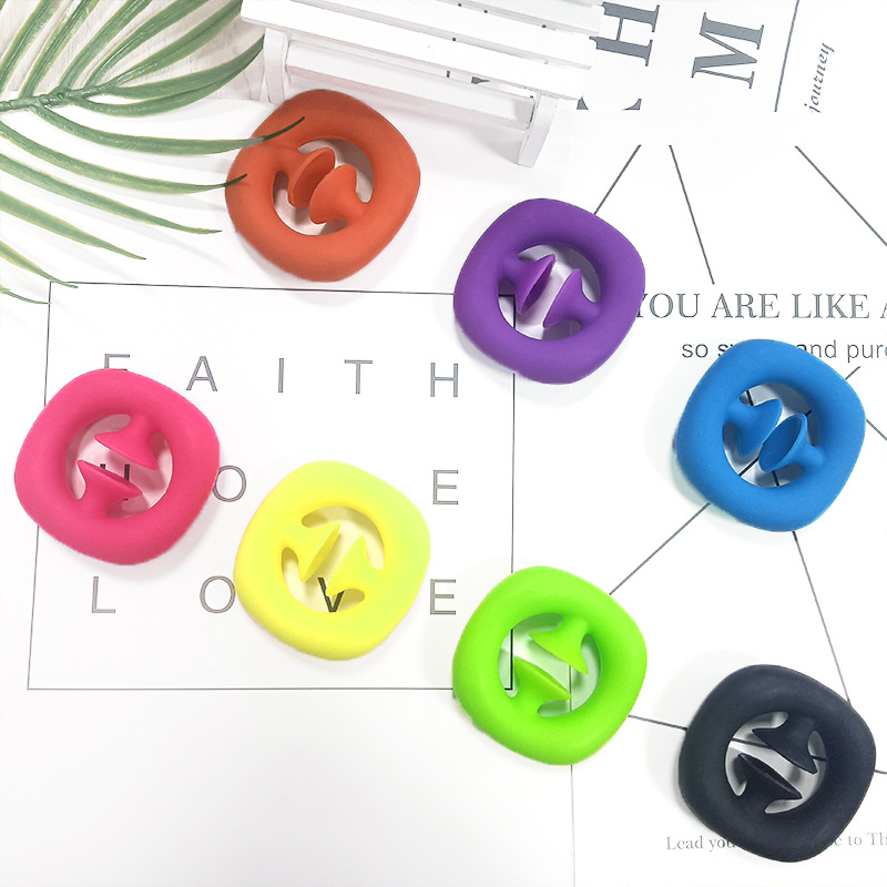 硅胶吸盘握力圈硅胶按压手指发泄器解压康复锻炼吸盘握力器