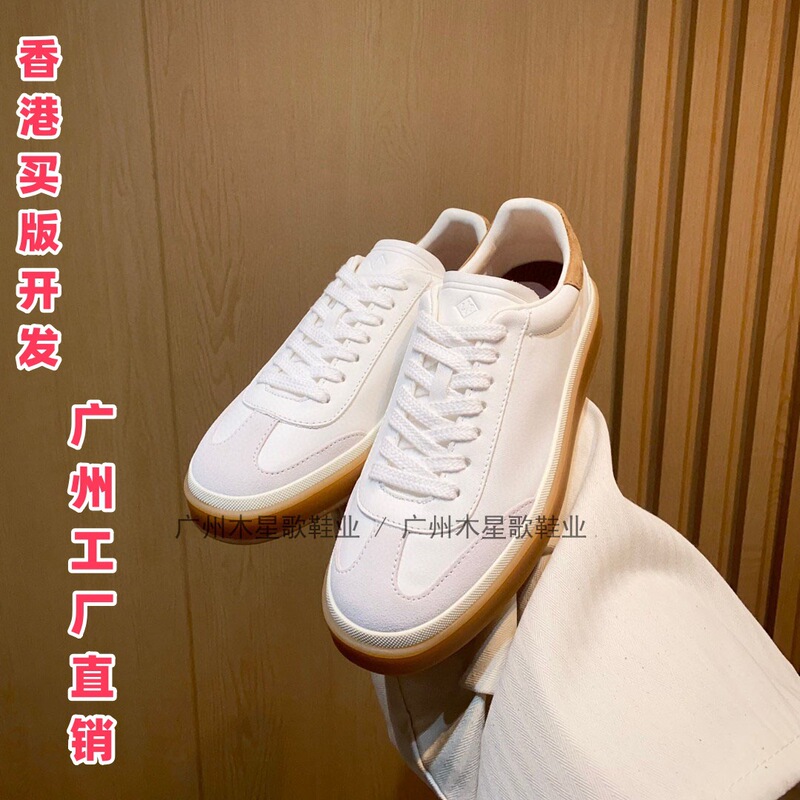 Lp White Shoes Men's Shoes Casual Sports Sneakers Lp Moral Training Shoes Leather Shoes Flats Raw Rubber Sole Flats for Women