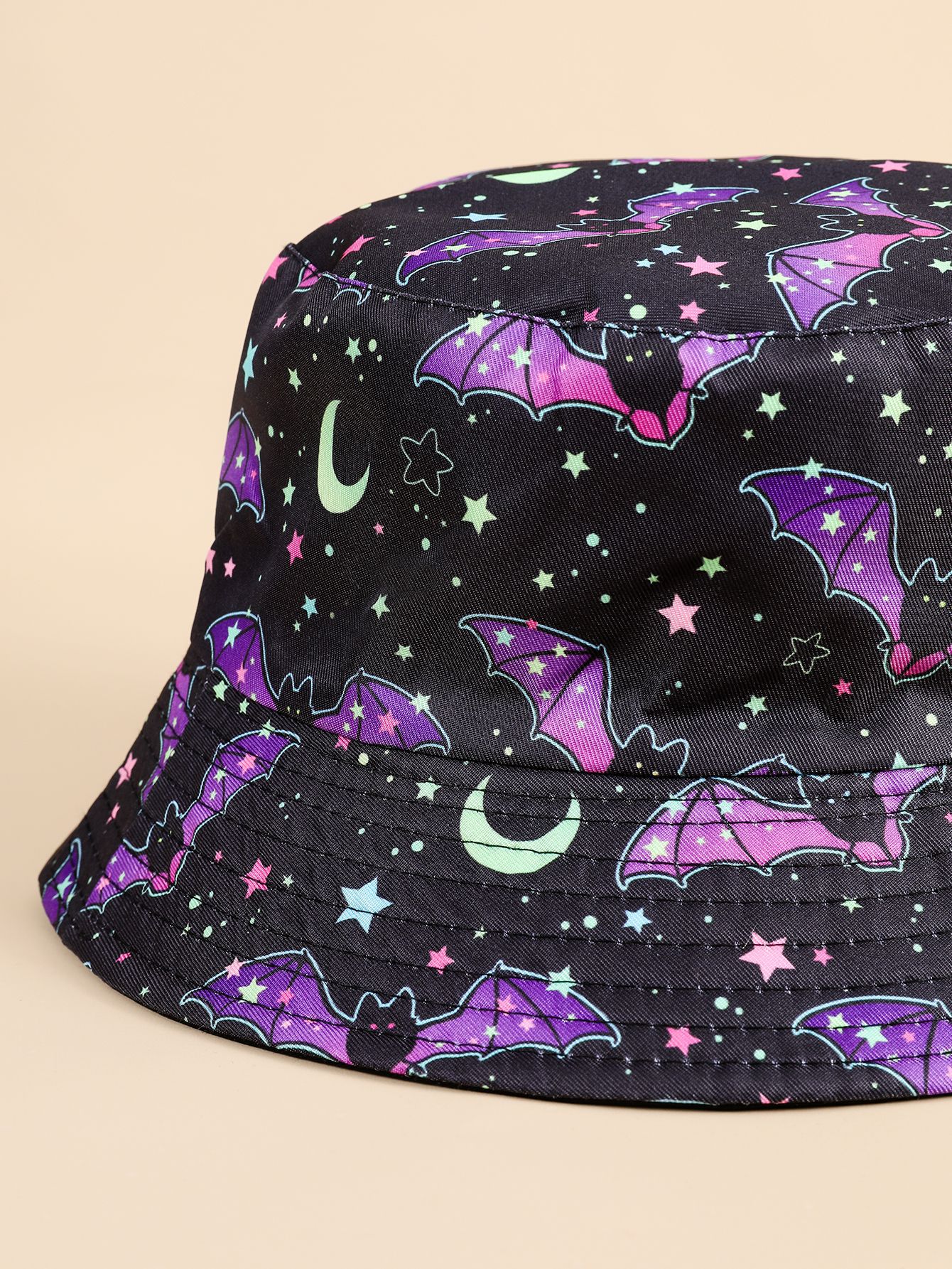 Creativo nuevo patrón de murciélago sombrero de pescador Amazon hembra cielo estrellado casual salvaje cuenca sombrero para el sol sombrero hombres