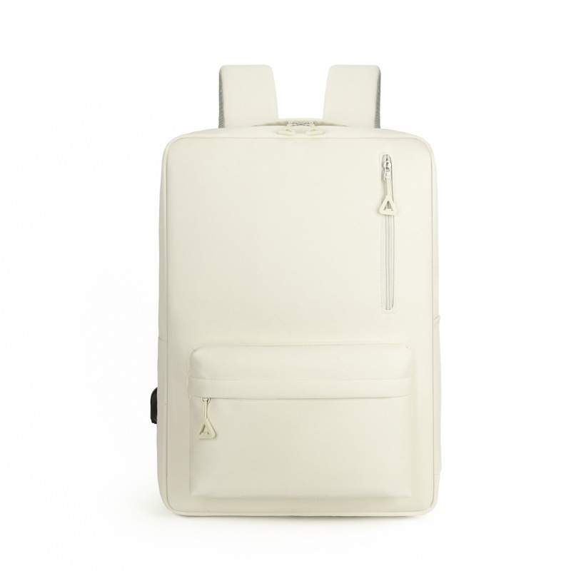 Waterproof Leather Commuter Backpack For Men Large Laptop Bag_voghion.com