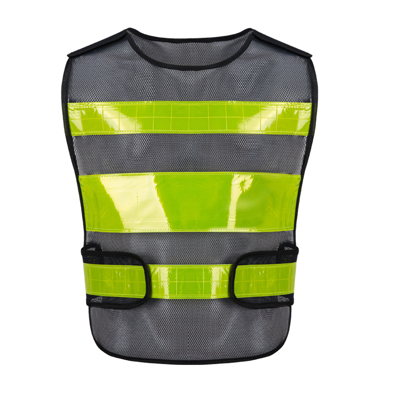 Seguridad en la construcción del sitio, saneamiento ambiental, transporte, transpirable, reflectante amarillo fluorescente, chaleco, chaleco, ropa de trabajo, personalización de soporte