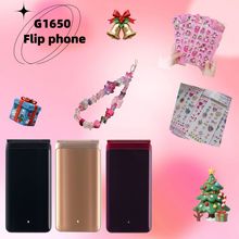 跨境外贸 G1650 智能手机大声大字翻盖按键老人机安卓外贸SMG手机