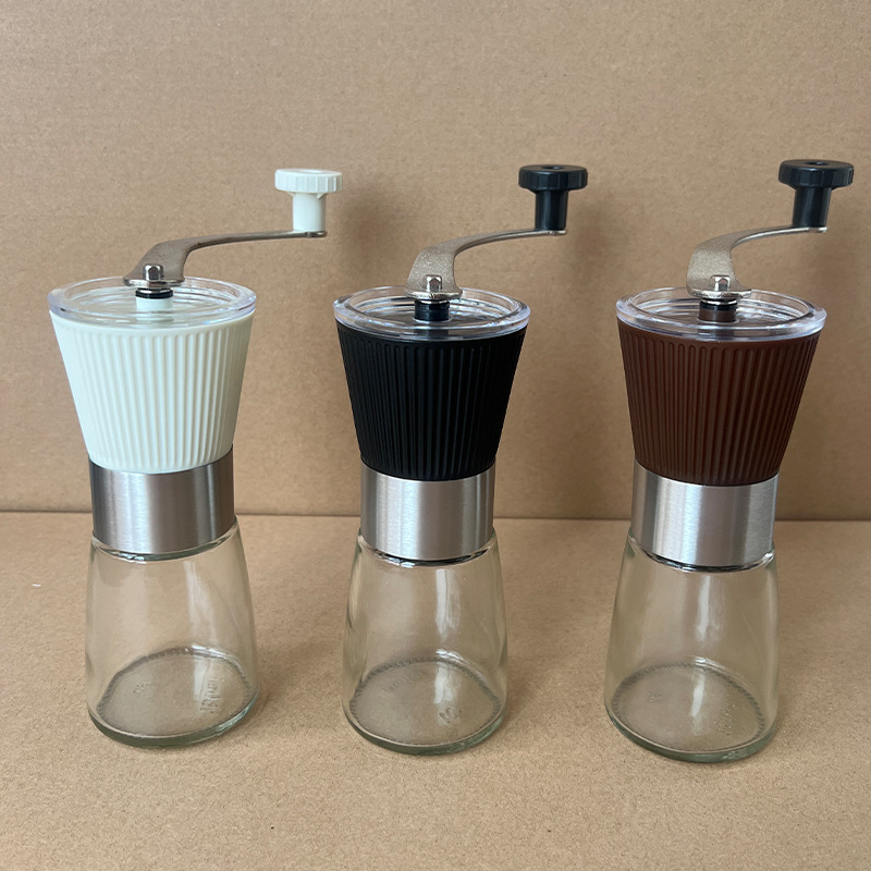 Foreign trade 304 stainless steel hand-cranked coffee machine multi-purpose coffee grinder household adjustable manual grinder Foreign trade 304 stainless steel hand-cranked coffee machine multi-purpose coffee grinder household adjustable manual grinder