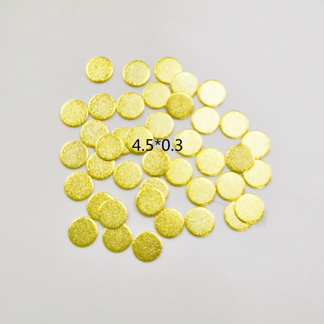 厂家直供3*4*0.3镀金铜触点五金接触片金手指导电片焊片镍片焊点