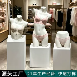 女装店内衣内裤泳装陈列展示人体模型 女士内衣聚拢胸型内衣模特