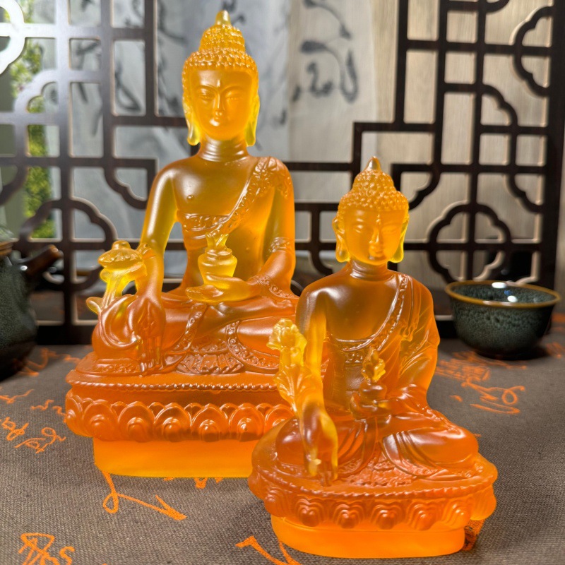 Car ornaments pharmacist Buddha statue Bao'an car decorations interior car resin ornaments wholesale factory direct sales