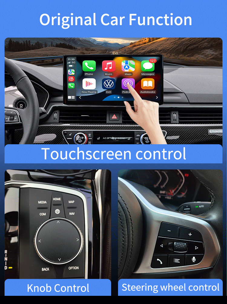 Mini USB Wireless Carplay Smart Car Box Suitable for iPhone and Android Auto