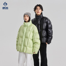 枫舍男装 /羽绒服百搭男生冬季新款字母刺绣潮牌加厚保暖情侣外套