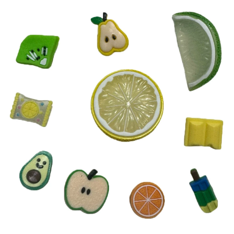 Креативные фруктовые пещерные туфли цветочные туфли украшения DIY пещерные туфли декоративные туфли ПВХ мягкая резиновая обувь цветочная пряжка