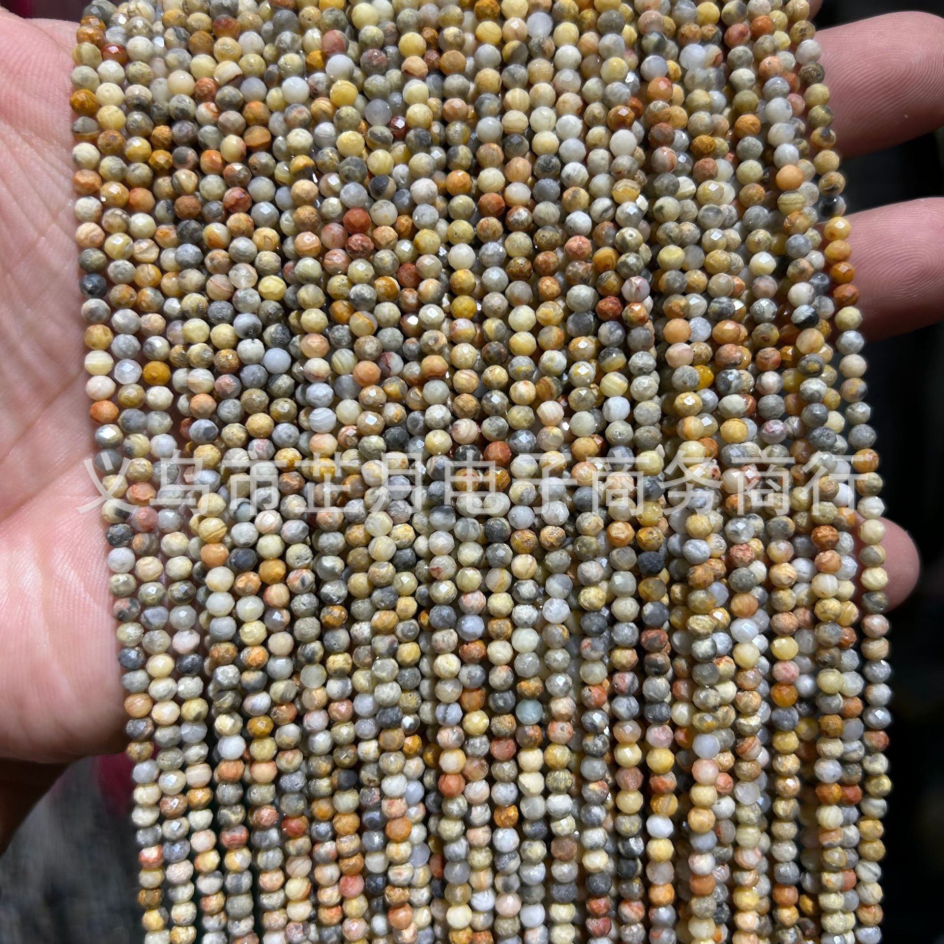 Pequeñas cuentas 2mm3mm4mm facetas todo tipo de ágata Cristal de piedra natural granos sueltos DIY joyería pulsera collar