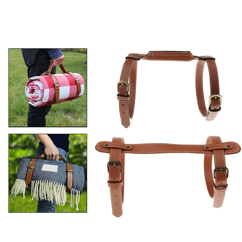 PU cuero al aire libre camping yoga Mat correa de la correa de yoga Correa portátil correa de yoga ajustable