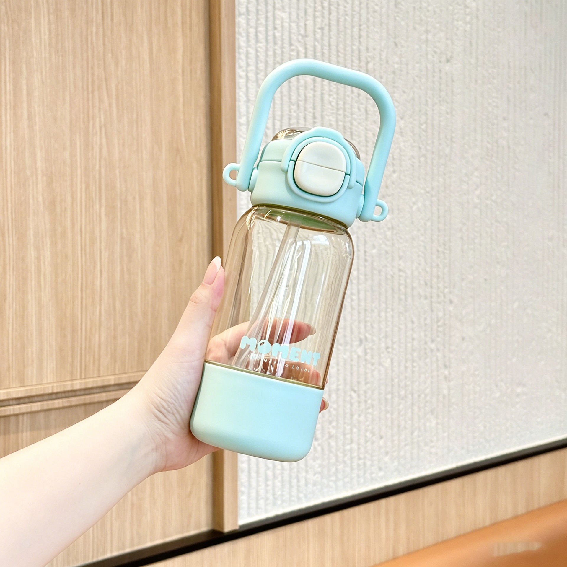 2026 nuevo simple de alto valor visual de lujo ligero taza de agua PPSU de gran capacidad para estudiantes portátiles de mano taza de bebida doble