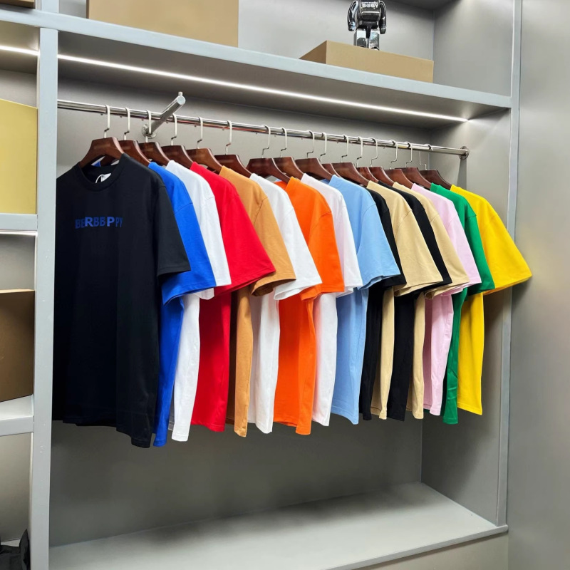 Summer Edition 26Ss High Version B Brand Multi-Color Trendy Brand Pique Cotton Fashionable Comfortable Short Sleeve T-Shirt