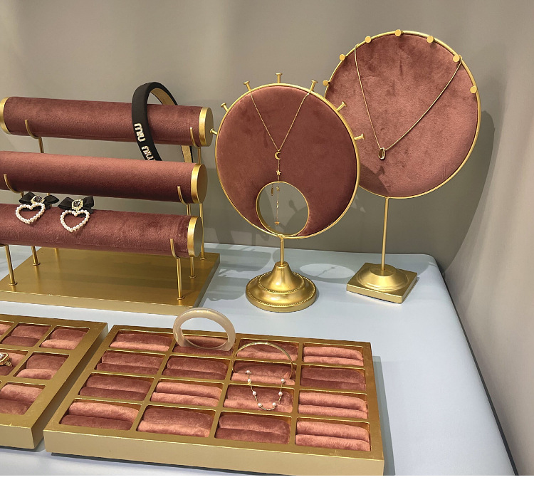 Fashion Solid Color Metal Jewelry Rack 1 Piece