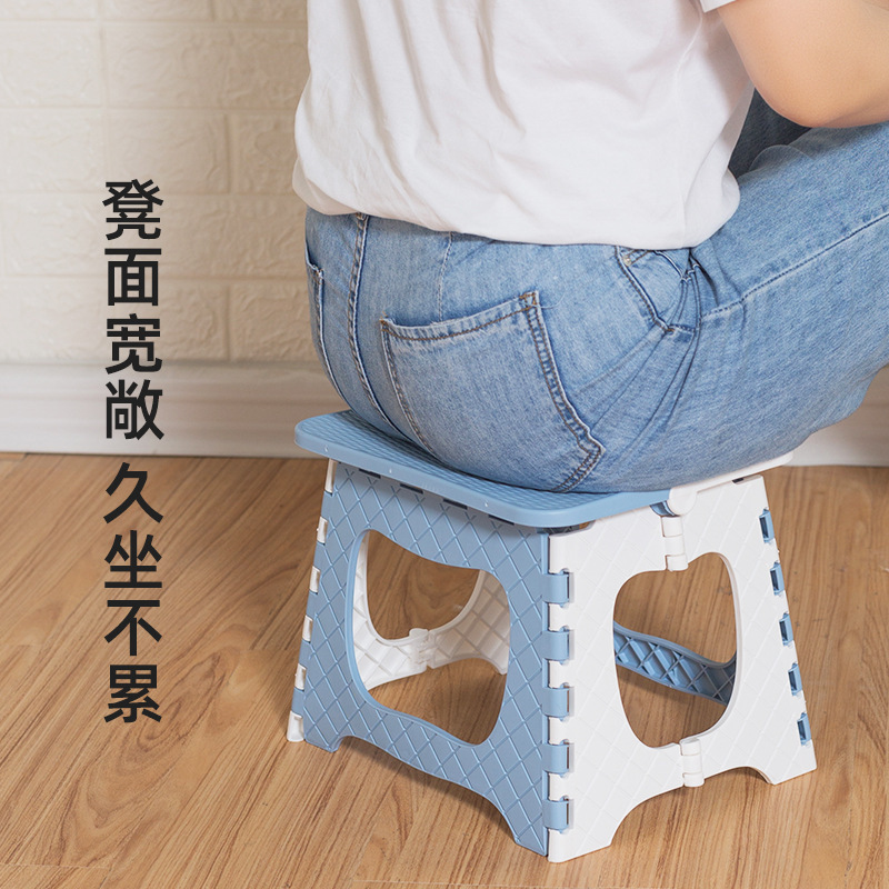 批发 塑料加厚小板凳儿童成人户外便携式折叠椅小椅子折叠凳|undefined