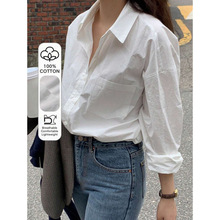 J 39130 Drop shoulder loose pocket shirt �����ɿڴ�����