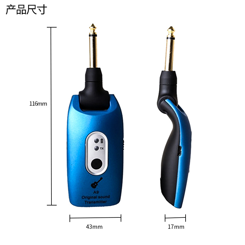 Suministro directo de fábrica Transceptor inalámbrico para guitarra A9 Transceptor inalámbrico para flauta eléctrica Sistema inalámbrico para guitarra eléctrica A9 2.4G inalámbrico