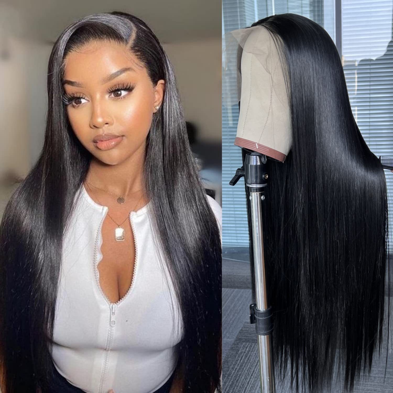 Wigs Hot Selling Human Hair Long Straight Hair Wig Headgear 13*4 Front Lace Human Hair Human Hair Wigs Wigs Hot Selling Human Hair Long Straight Hair Wig Headgear 13*4 Front Lace Human Hair Human Hair Wigs