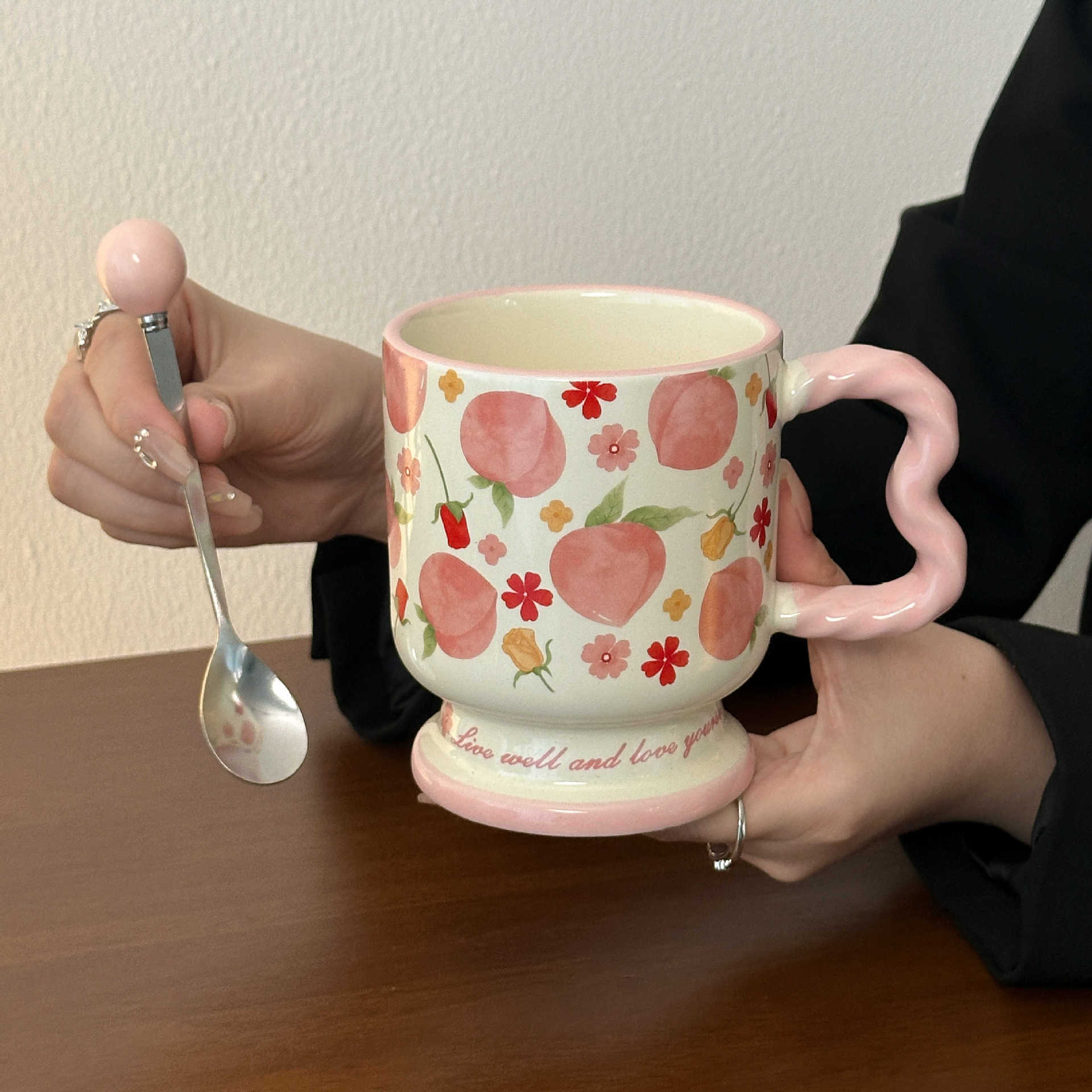 Regalos de cumpleaños de alta calidad para chicas, tazas de cerámica, tazas de café de desayuno de oficina prácticas