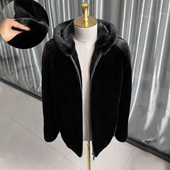 【反季清】海宁金貂绒外套冬季加厚棉衣貂皮保暖绒毛外套高品981