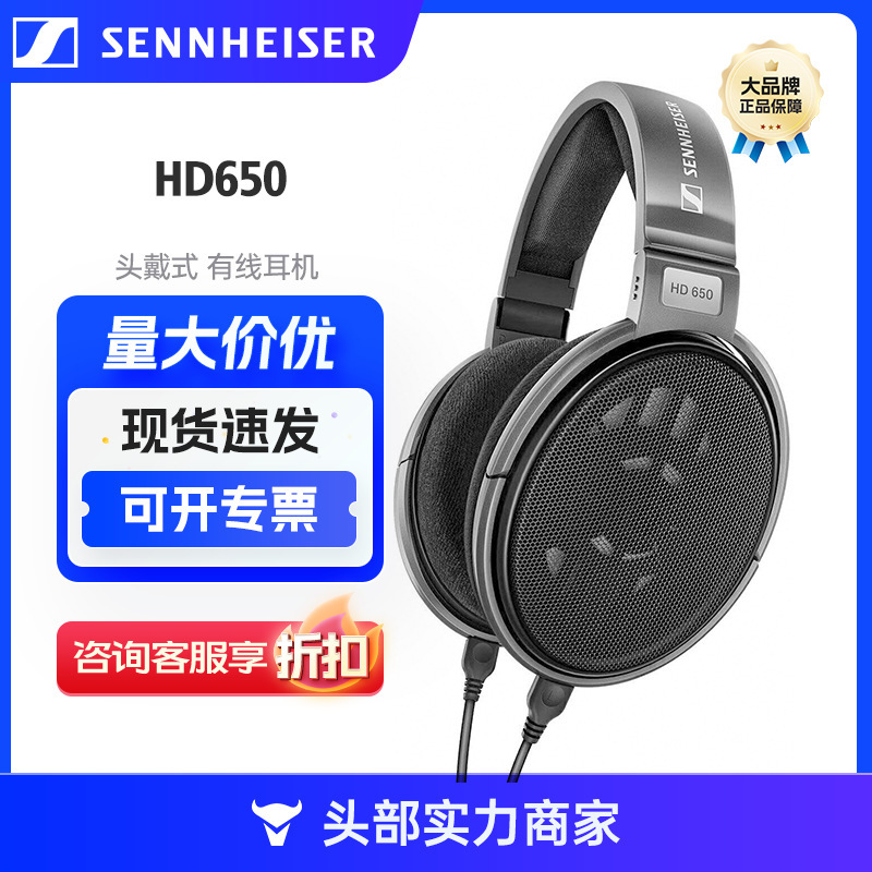 Sennheiser Head-Mounted Wired Headphones Hd650 Audiophile-Grade Head-Mounted Hifi High-Fidelity Music Open Type