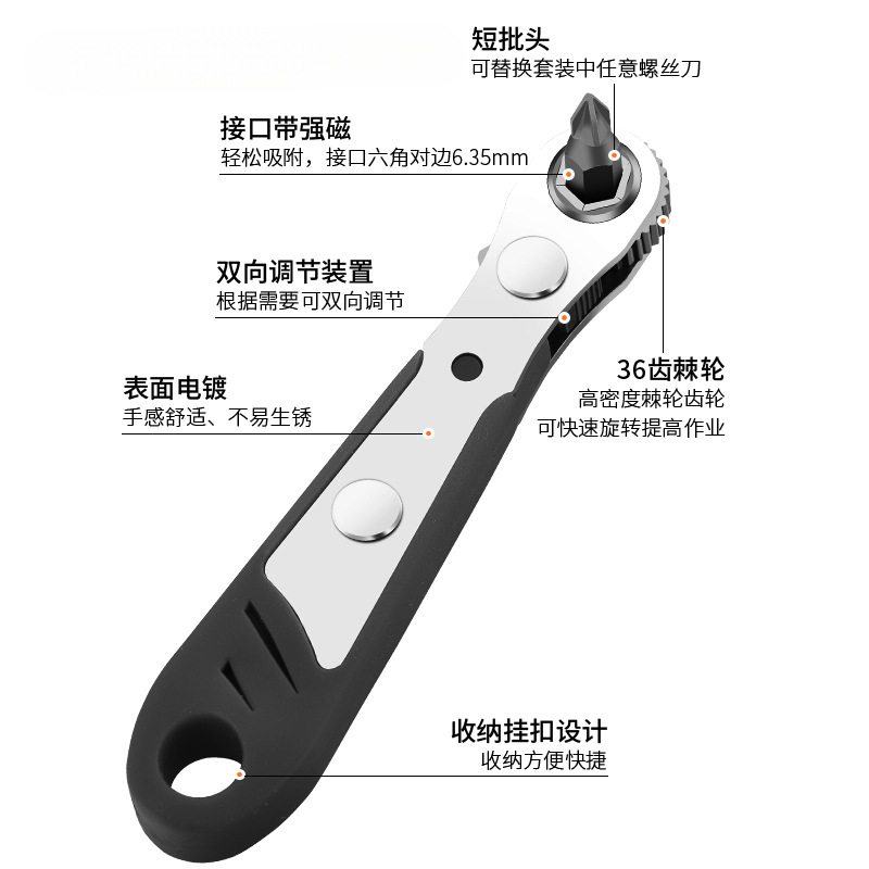 Kit de destornillador verde forestal bidireccional multifuncional de trinquete de ángulo recto tornillo cruzado un destornillador corto conjunto de cabeza de lote