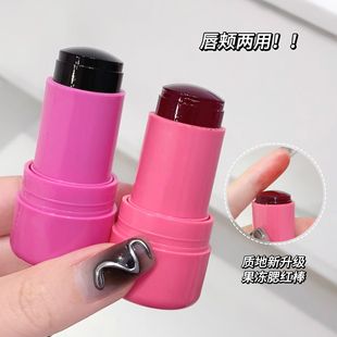 Gege bear Lip and Cheek Dual-purpose Jelly Blush Stick Lazy Fit for Uniform Skin Color Brightening Skin Color Rouge