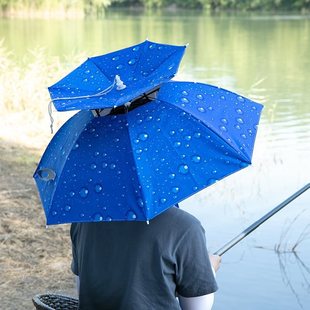 Head-Mounted Folding Fishing Umbrella, Large Sun Protection Umbrella, Head-Mounted Umbrella, Sunshade, Fishing Head Hat, Outdoor Hat