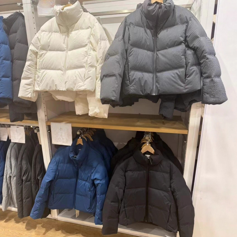 25 Autumn and Winter New Women's Seamless down Jacket Short Jacket Stand Collar Warm Jacket Jacket Top 478578