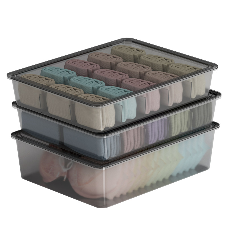 [Caja de almacenamiento de ropa interior de lujo ligero] Sujetador doméstico, ropa interior, cajón, caja de acabado multifuncional, caja de almacenamiento de compartimentación de calcetines