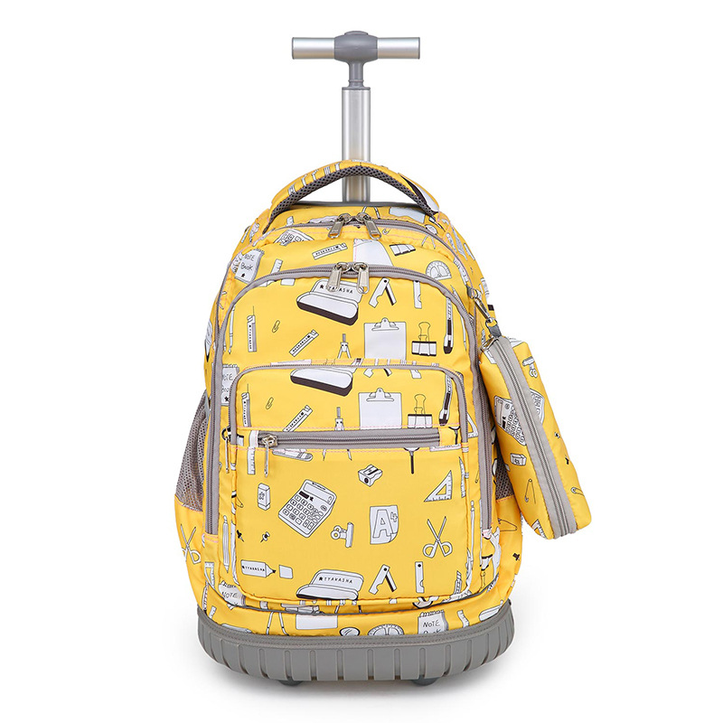 Ventas de fabricantes de estudiantes de primaria y secundaria 16 pulgadas actualización de seis ruedas mochila de viaje para niños 18 pulgadas