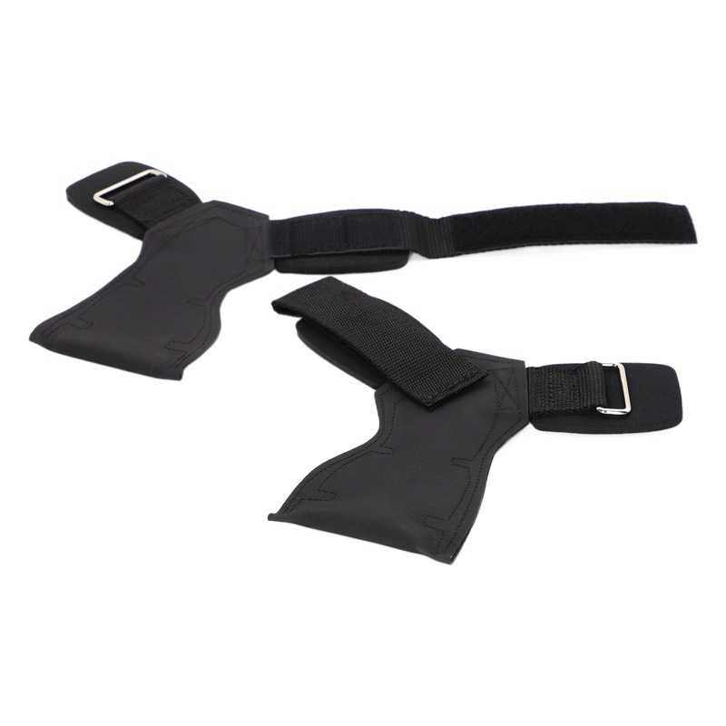 Levantamiento de pesas transfronterizo refuerzo de goma antideslizante protección de la palma con mancuernas duro pull-up fitness protección de la palma al por mayor