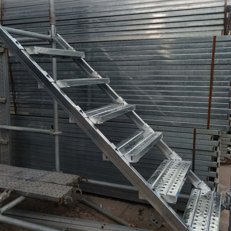 镀锌钢梯手脚架外架楼梯厂家盘扣爬梯建筑外脚手架梯子桥梁施工梯