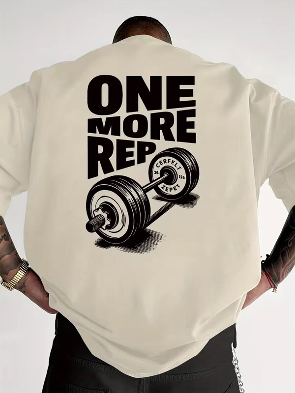 Men's T-Shirts Are Retro and Fun, Suitable for Gym Workouts, and Often Represent Weightlifting; Women's Streetwear Cotton T-Shirts Are Also Available