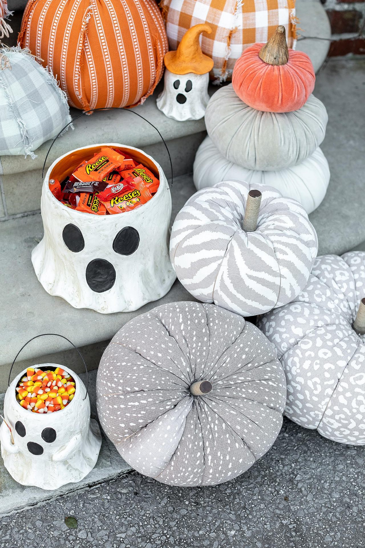 Toys & Games Mud Pie Paper Mache Halloween Treat Buckets Halloween Candy Buckets_voghion.com
